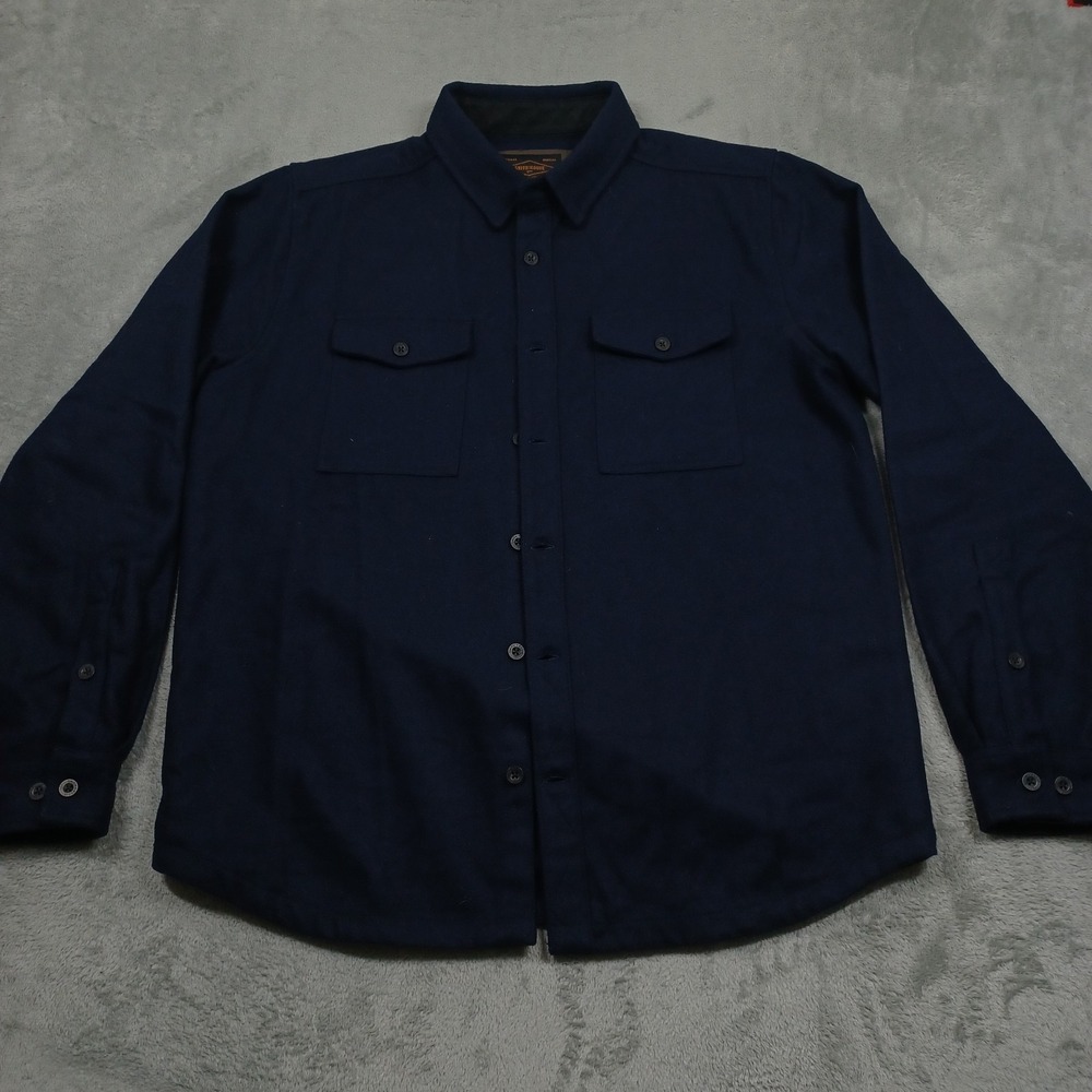 Men's Navy Casual Button-Down Shirt